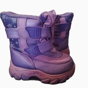 GIRLS OPHELIA PURPLE WINTER SNOW BOOTS INSULATED WATER RESISTANT SIZE 7M